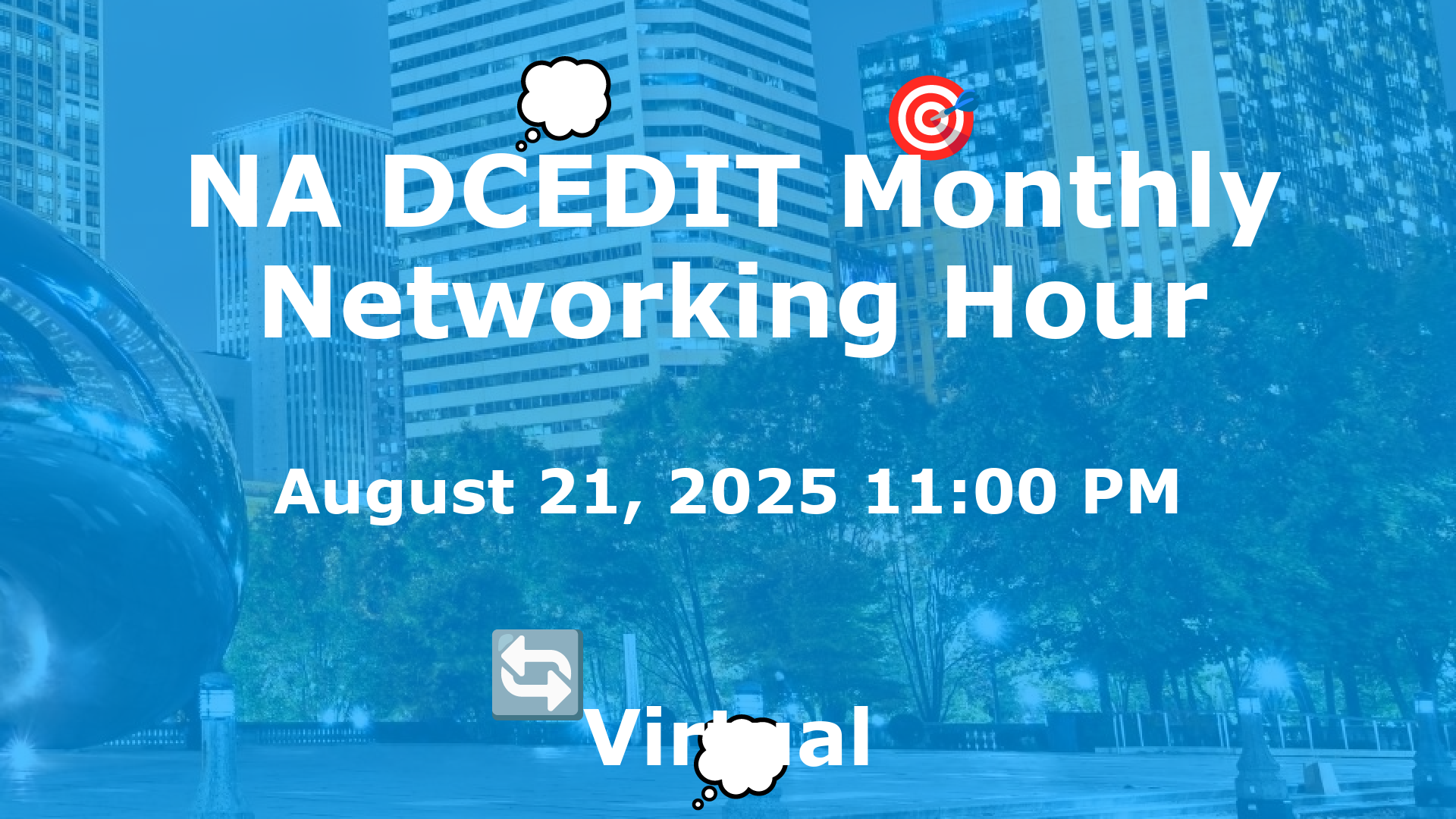 NA DCEDIT Monthly Networking Hour event image